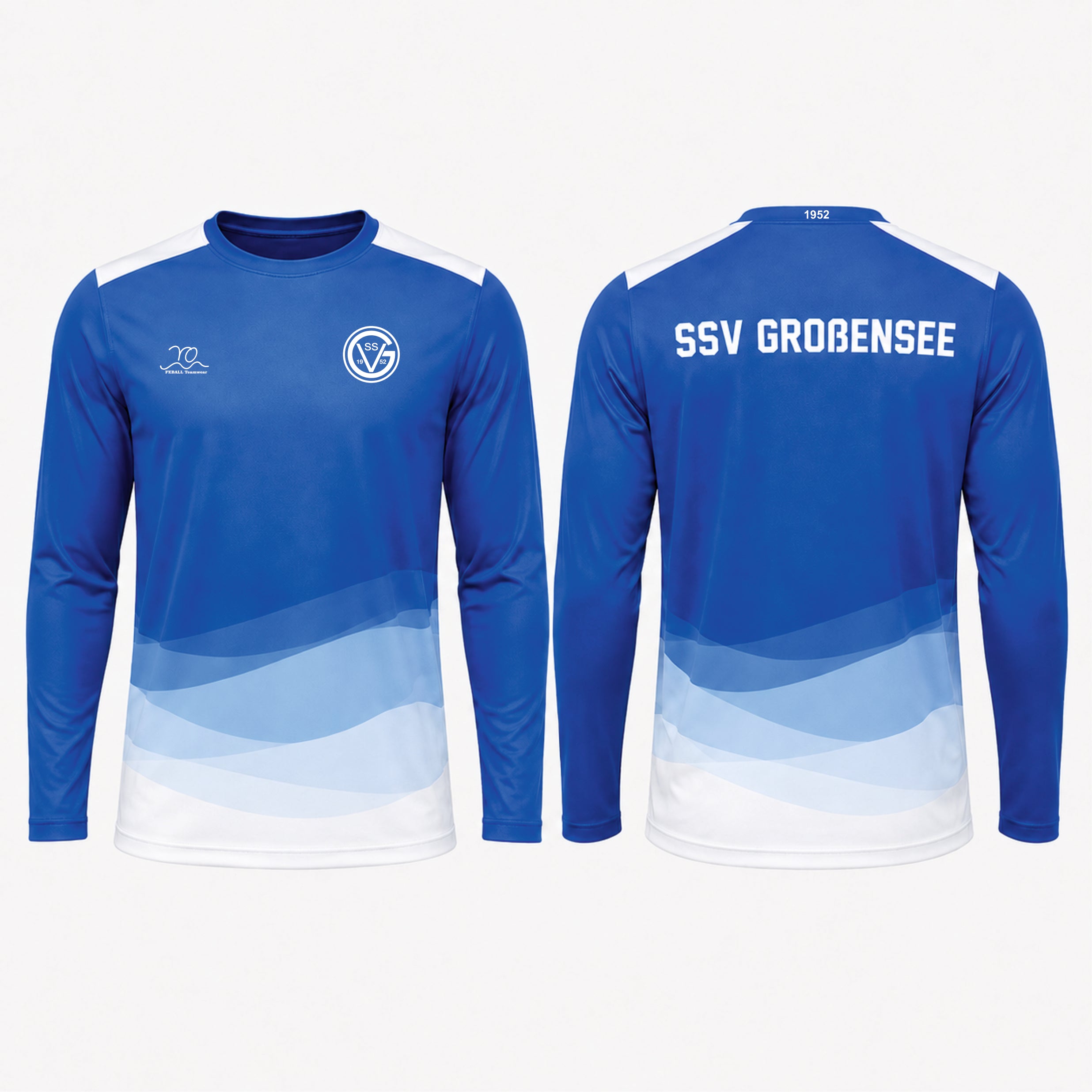 SSV Großensee Aufwärmshirt – Blau/Weiß