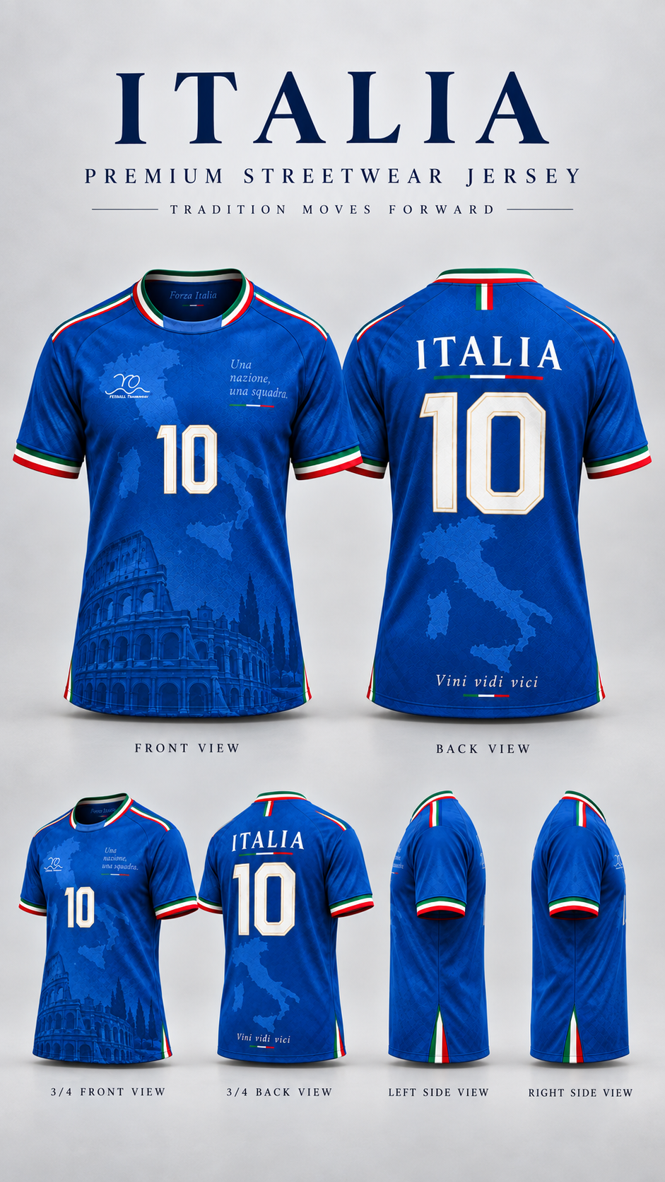 ITALIA – Unisex Premium Jersey | Wave Your Flag Collection