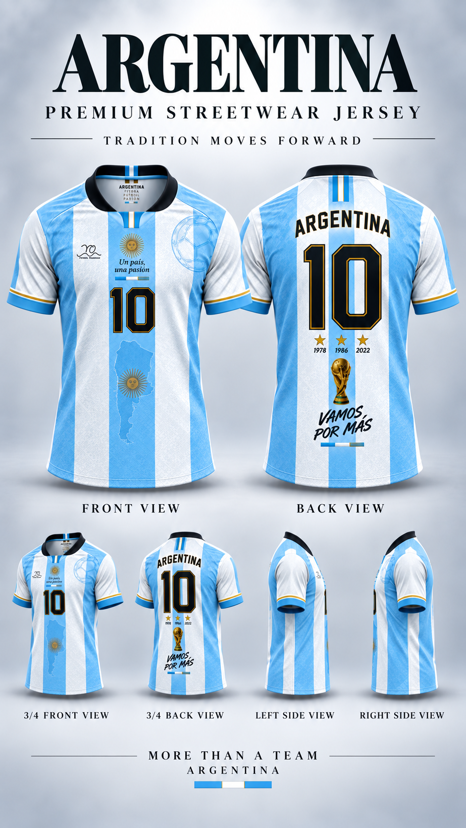 ARGENTINA – Unisex Premium Jersey | Wave Your Flag Collection