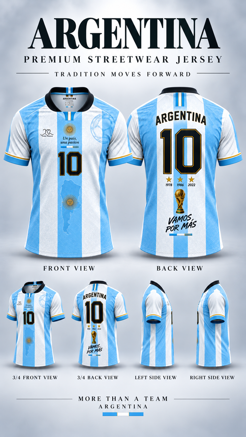ARGENTINA – Unisex Premium Jersey | Wave Your Flag Collection
