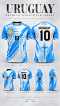 URUGUAY – Unisex Premium Jersey | Wave Your Flag Collection