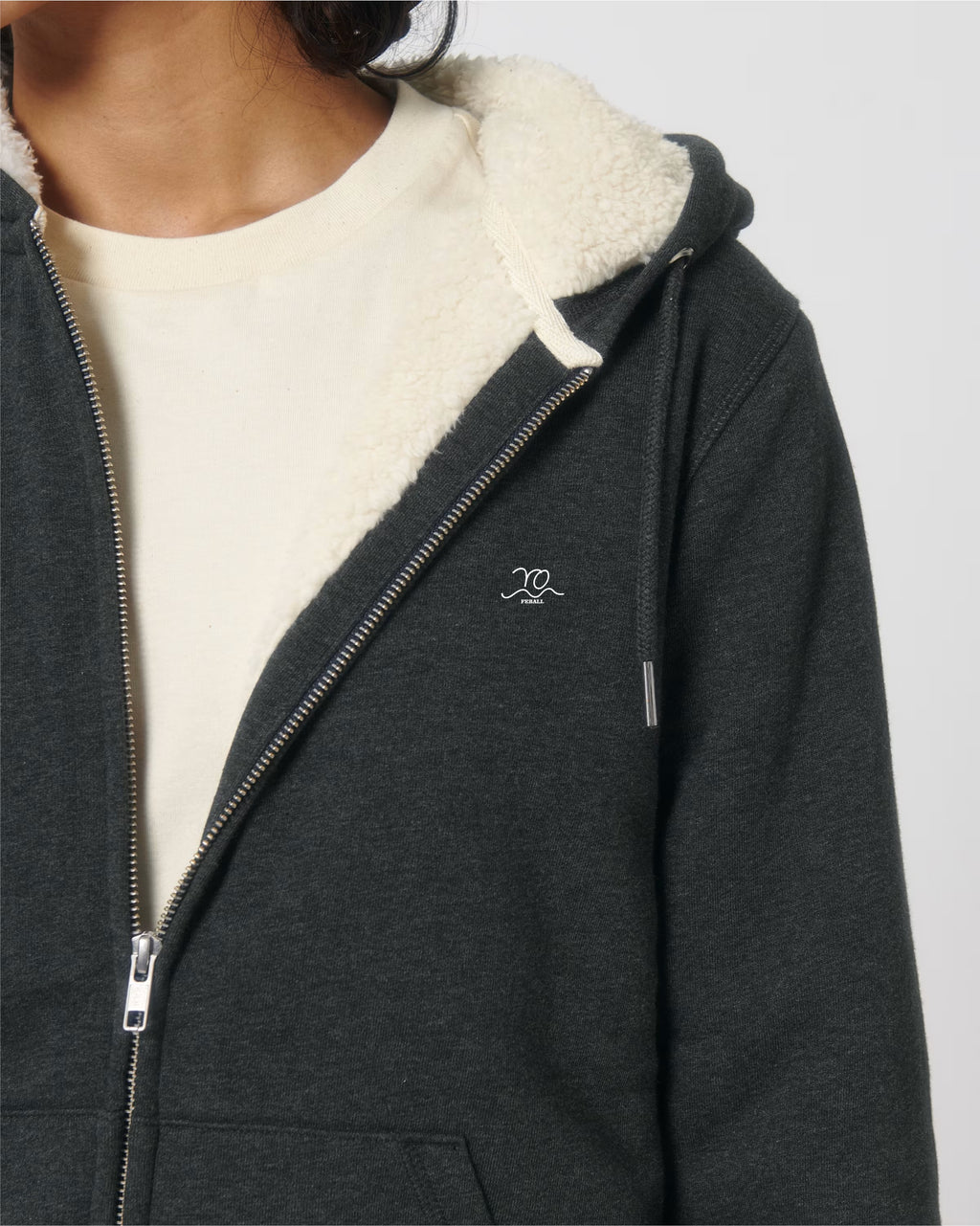Premium Sherpa Zip Hoodie – Gefütterte Sweatjacke | Unisex